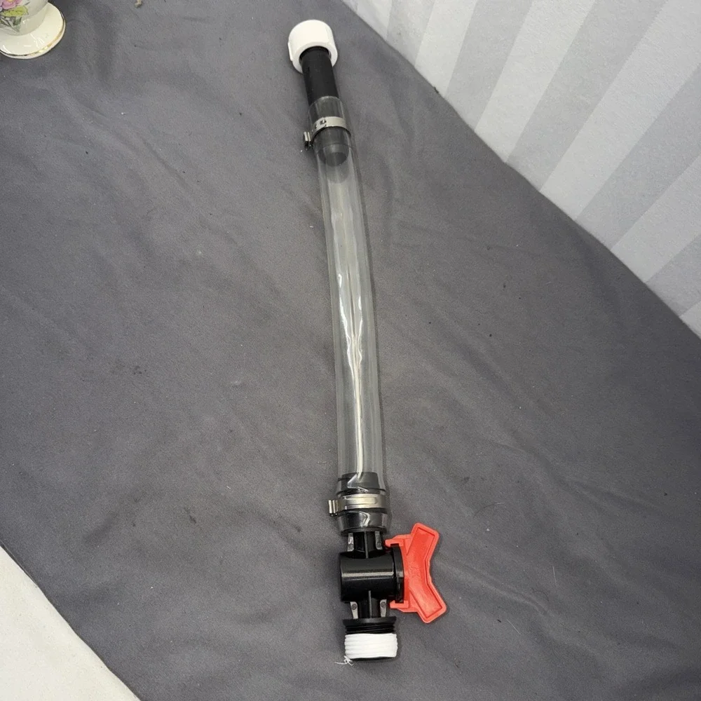 Racing Fuel Jug Hose with Ball‎ Valve Shut off & Bender, 15 Inch Fuel Filler